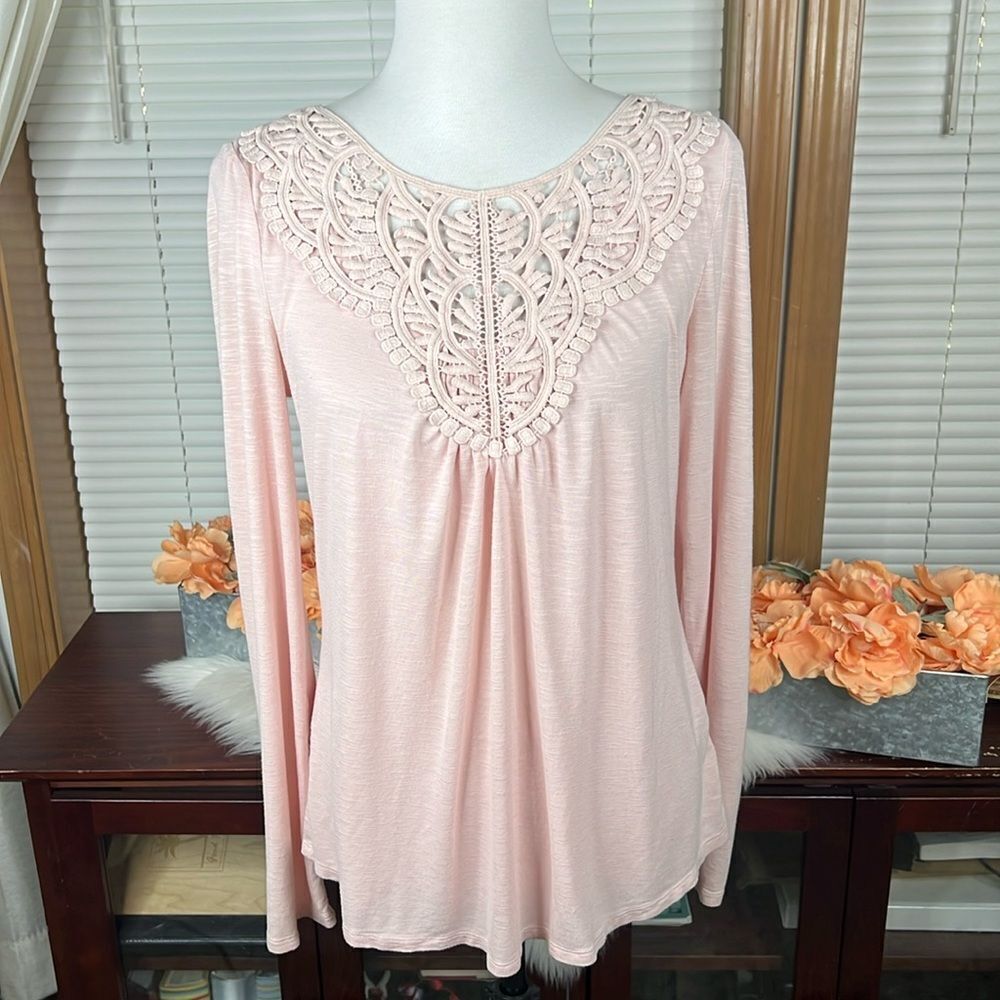 Anthropologie Meadow Rue Bobbinlace Bobbin Lace Top Size Medium